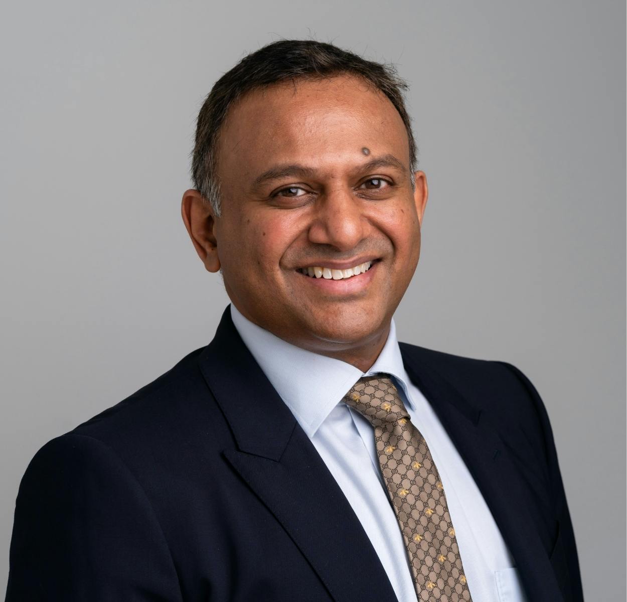 Close up of Dr. Vivek Sivarajan smiling