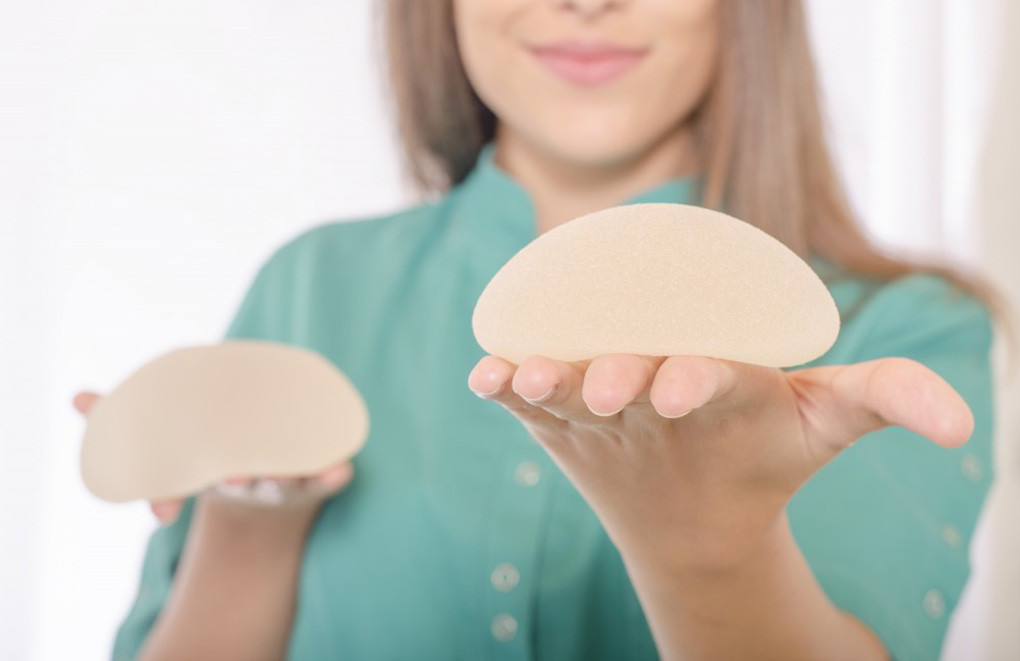 What are the different types of breast implants?