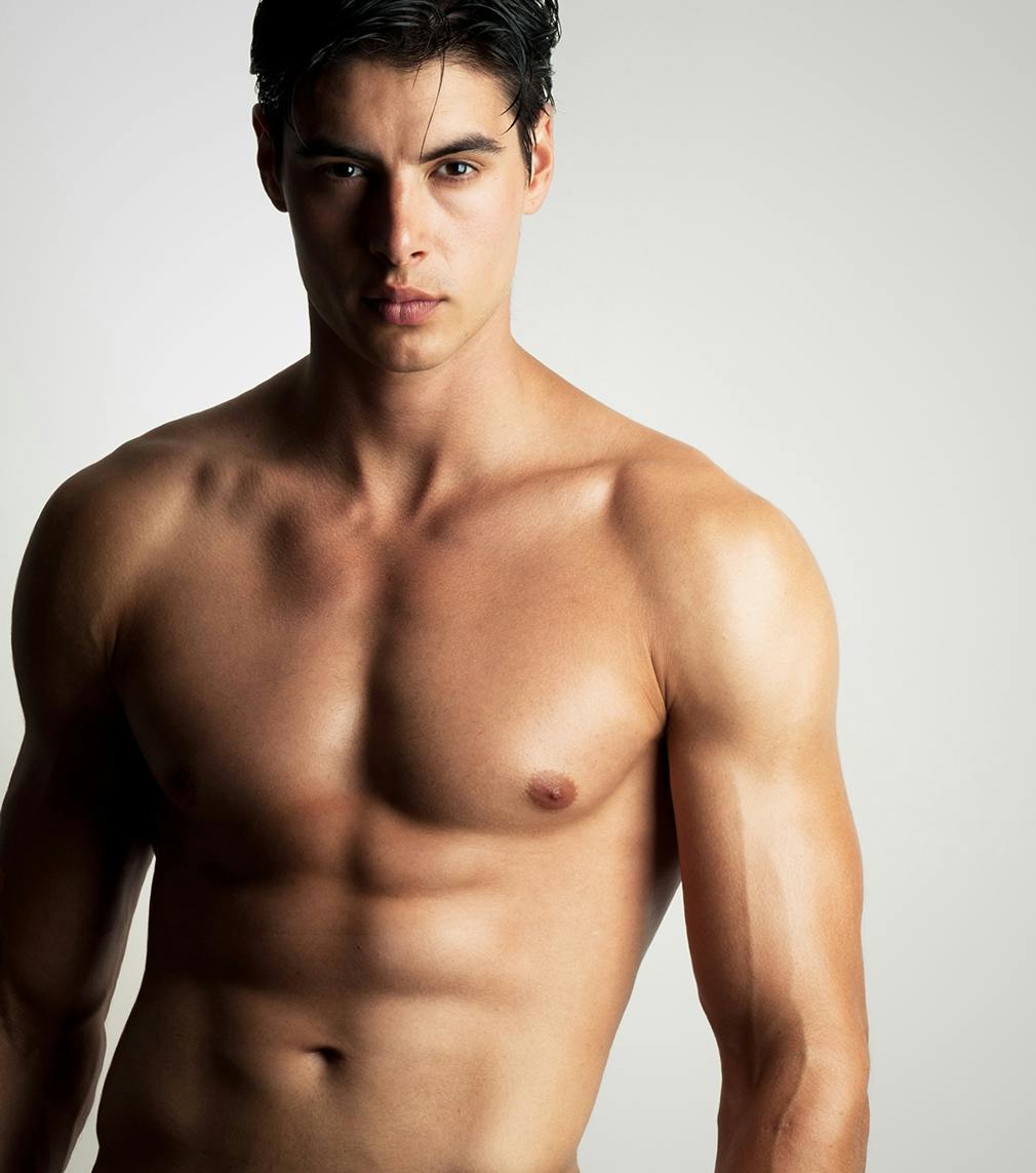 Man posing shirtless