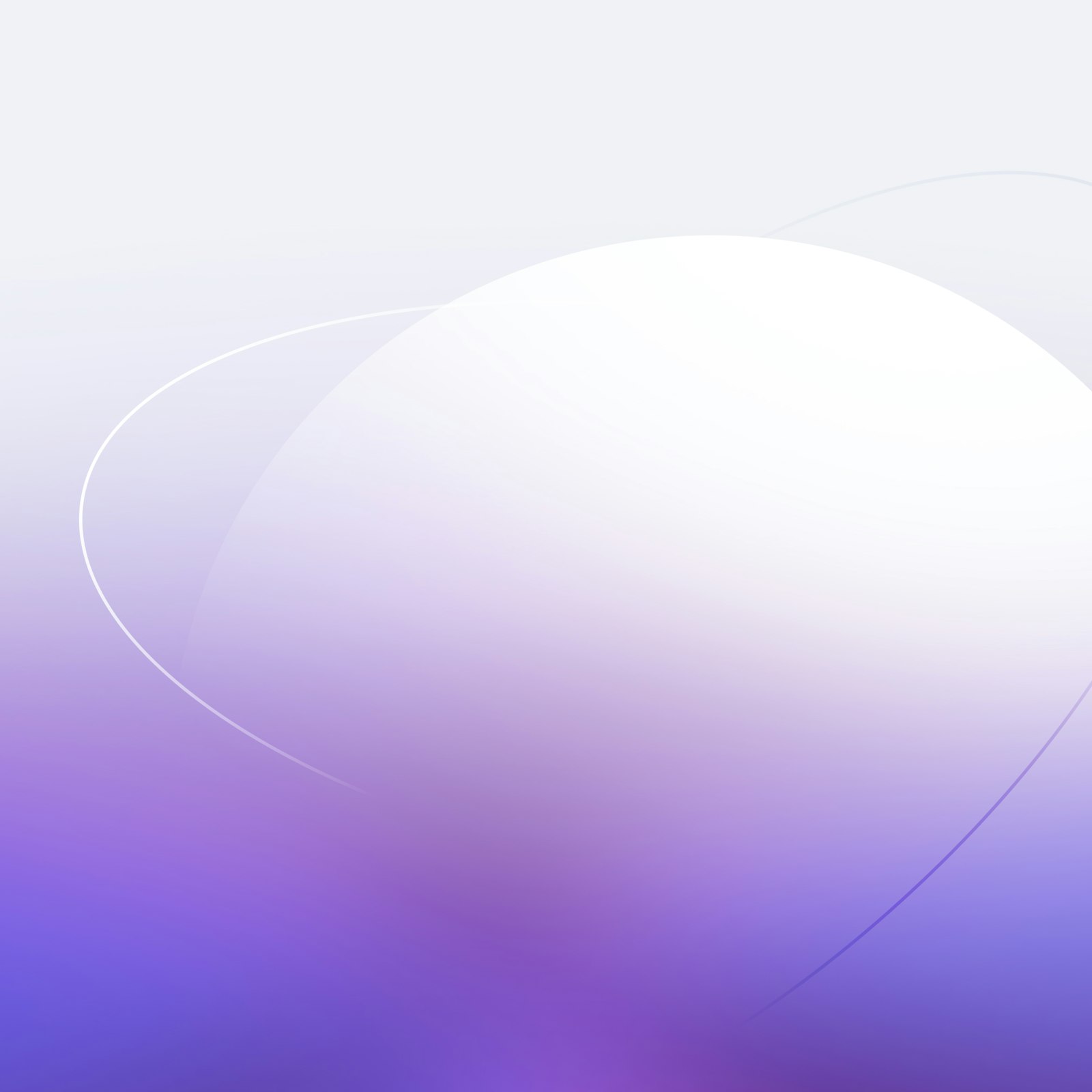 Wasmer brand gradient artwork in purple with a soft white sphere and thin orbital arc lines