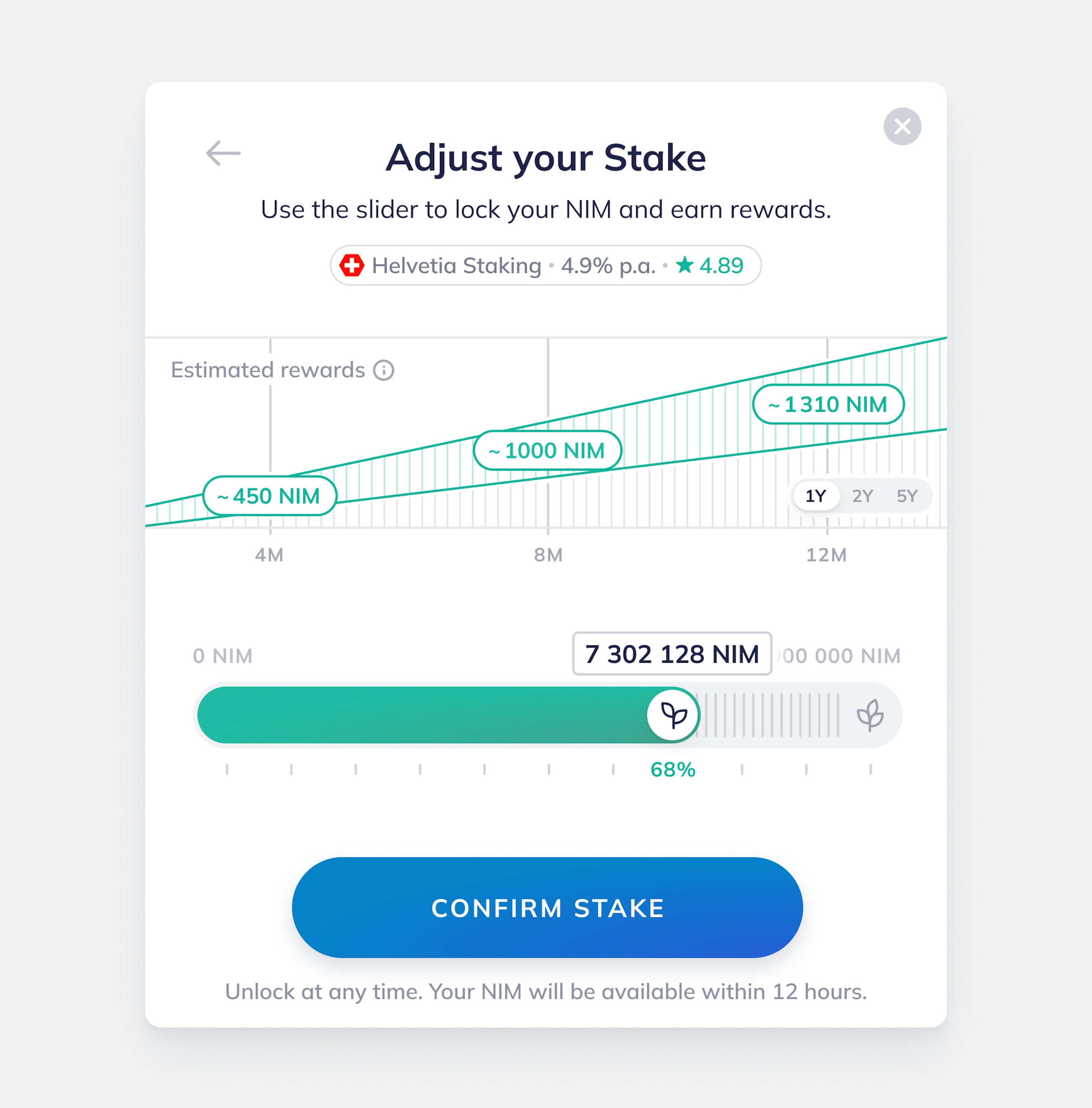 Adjust stake
