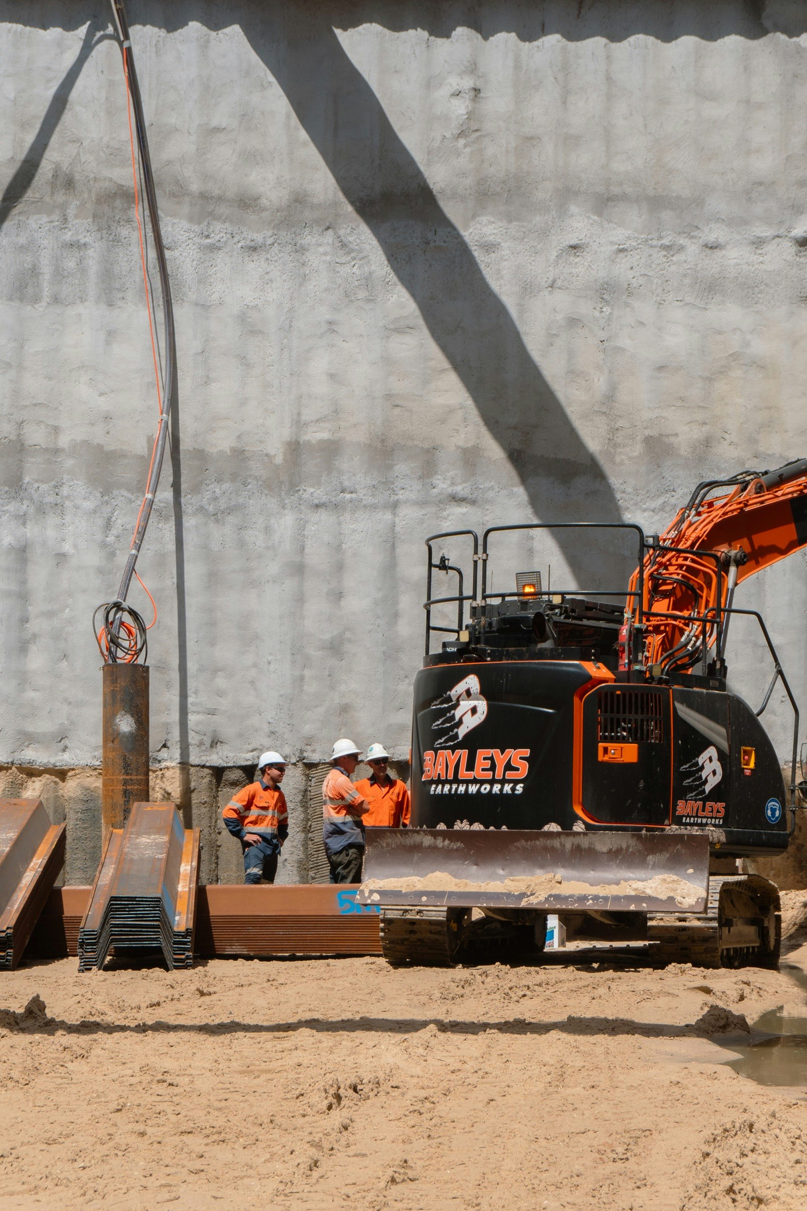 Basement excavation under way at Exhale in Northcliffe, Surfers Paradise, in September 2026