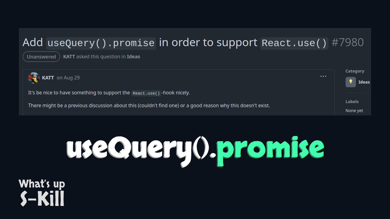 useQuery().promise