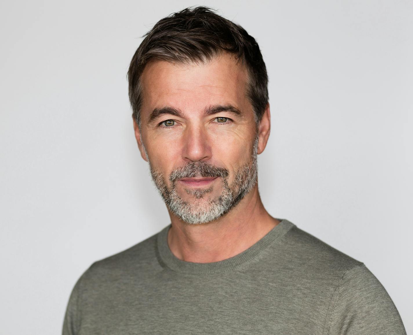 man with a gray beard