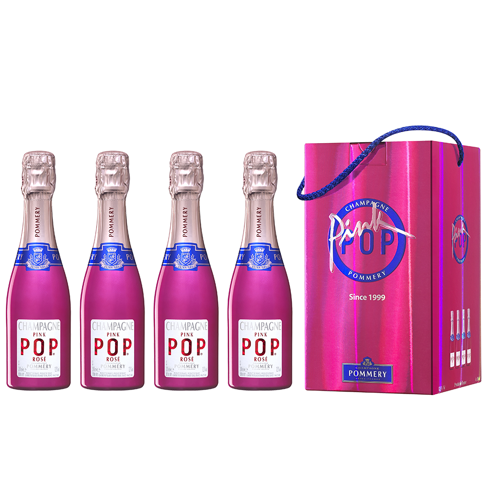 VrankenPommery • Pommery Pink Pop Coffret de 4 20cl