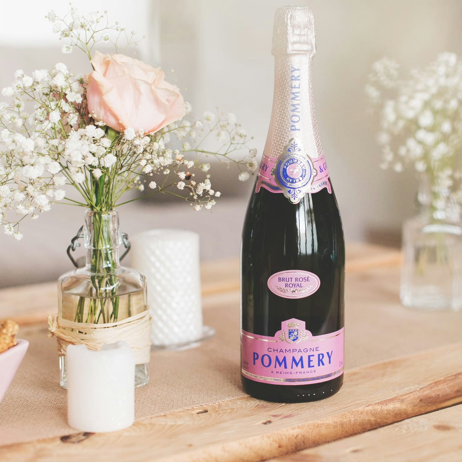Bottle of Pommery Brut Rosé Royal