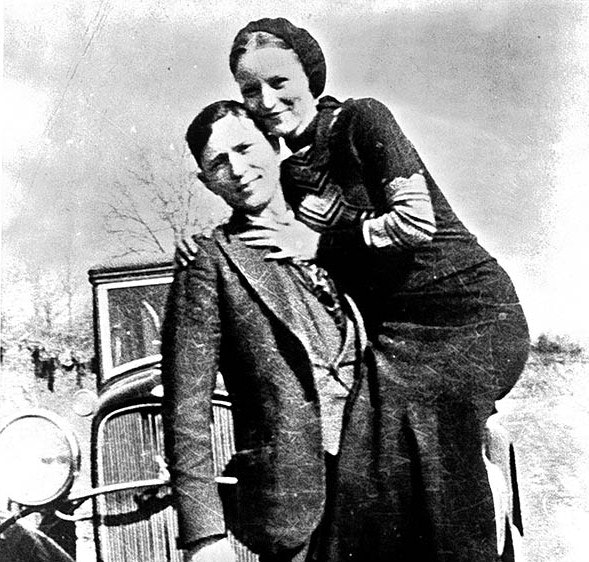 Death of the terrible lovers Bonnie and Clyde