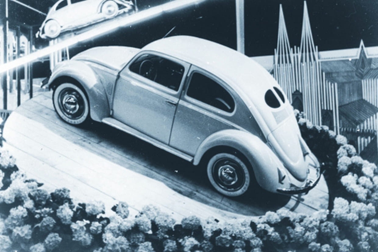 On May 26, 1938 Volkswagen unveiled its first automobile model: the Beetle.