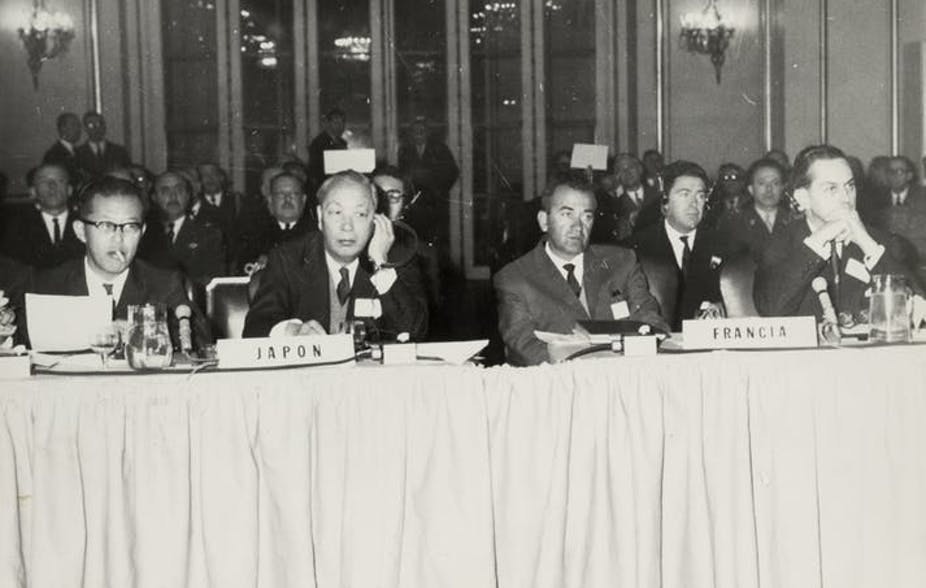 Signature of the Antarctic Treaty on December 1, 1959 in Washington