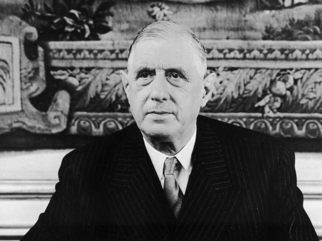 Charles de Gaulle was elected on December 21, 1958 for seven years as President of the French Republic. 