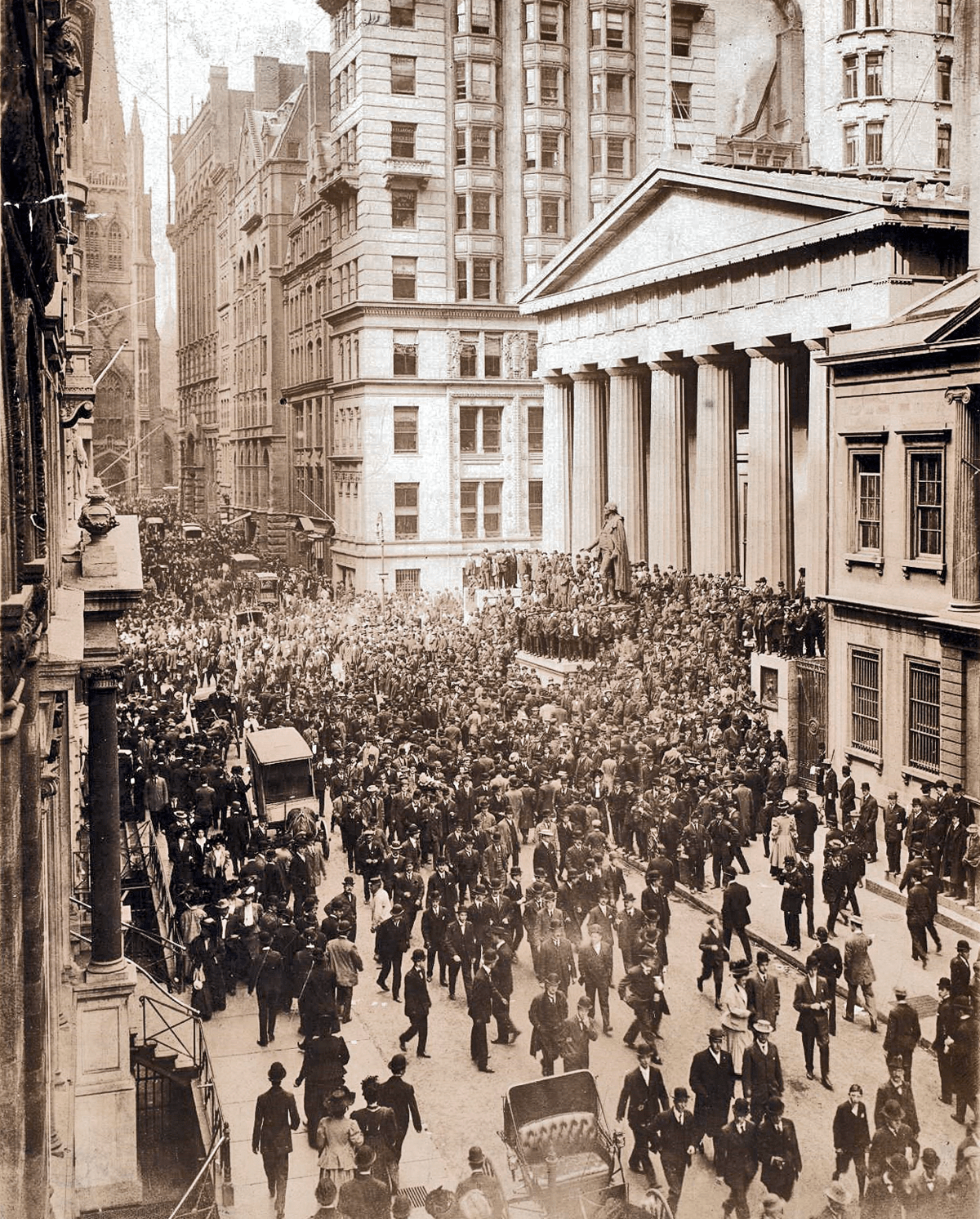 October 14, 1907 marks the first day of the American banking panic of 1907. 