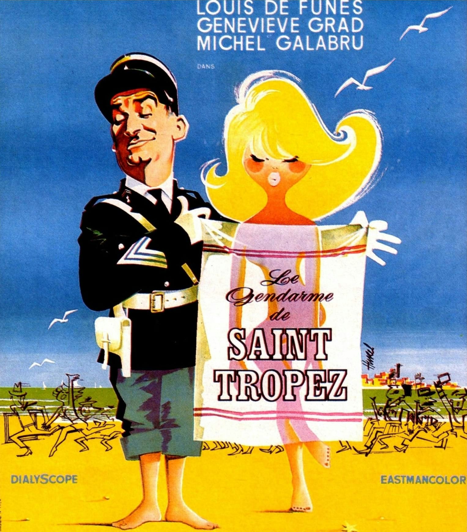 Affiche du film de Jean Girault, Le Gendarme de Saint-Tropez.