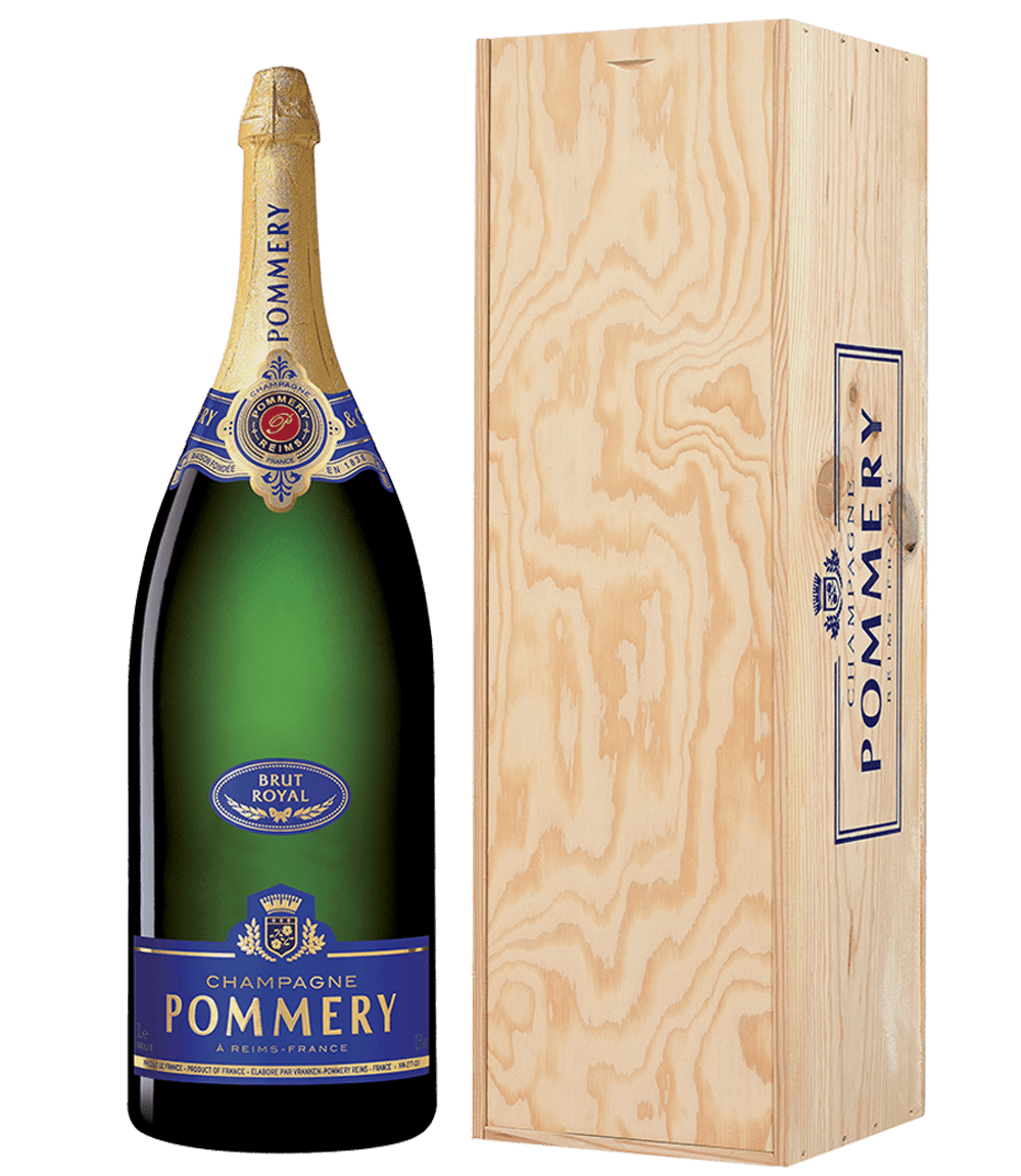 Salmanazar of Pommery Brut Royal 900cl with wooden box