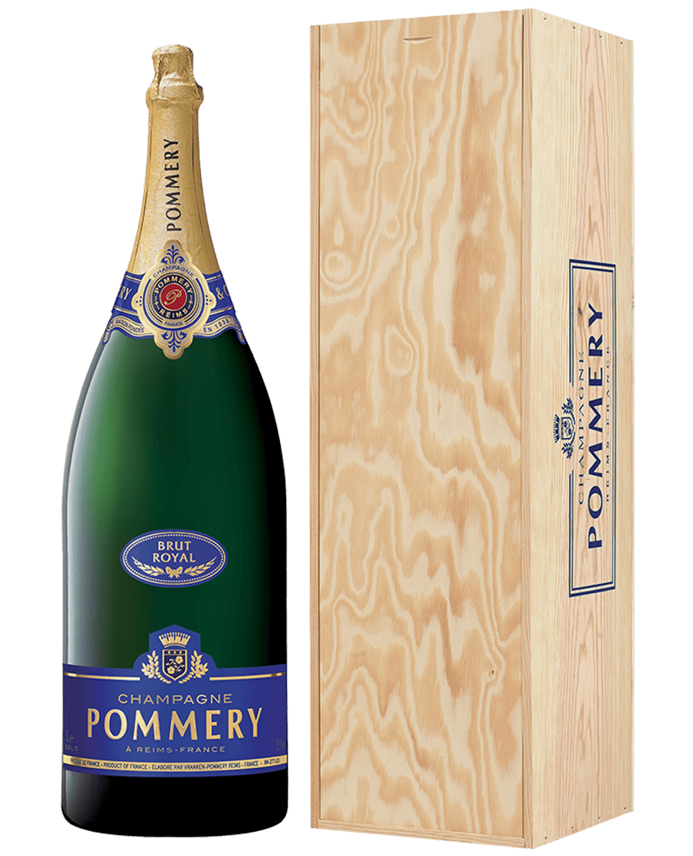 Balthazar of Pommery Brut Royal 1200cl with wooden box