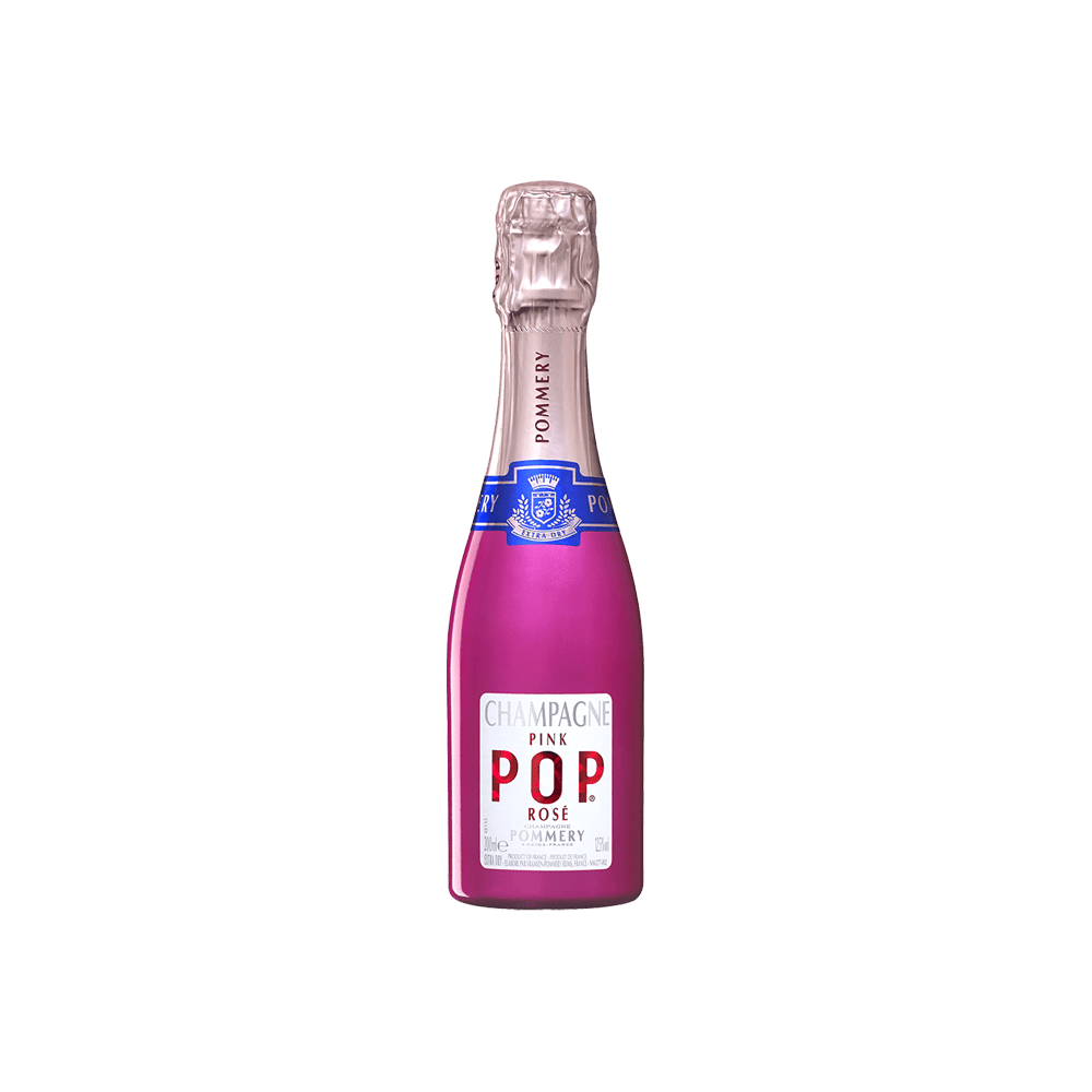 Quarter bottle of Pommery Pink Pop 20cl