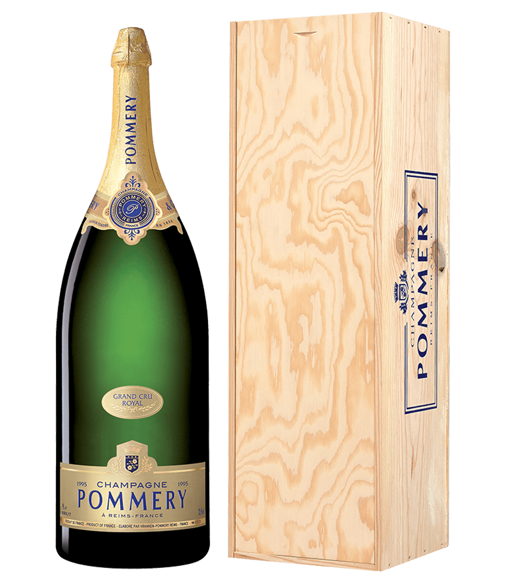 Salmanazar de Pommery Grand Cru Royal 1995 900cl avec sa caisse en bois 