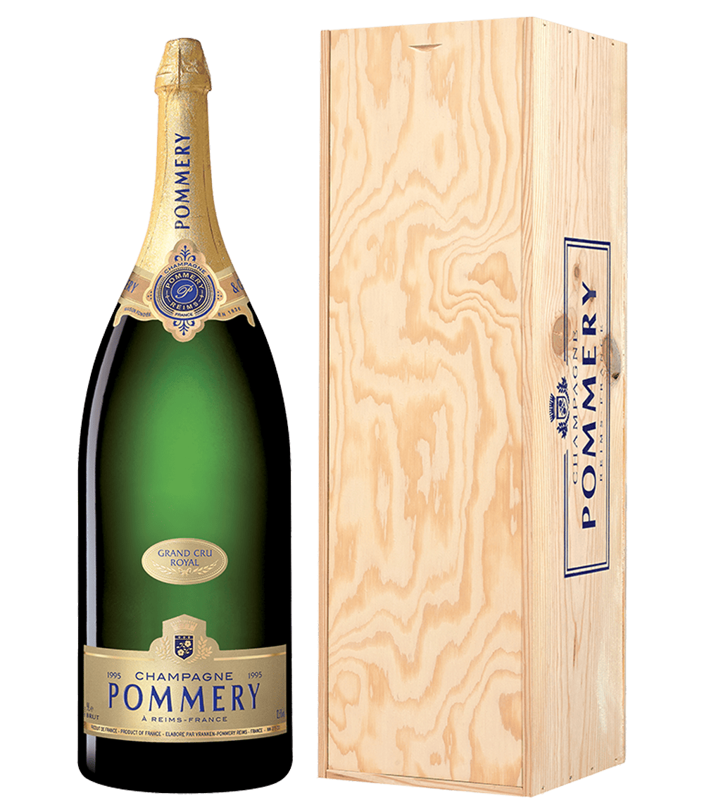 Salmanazar of Pommery Grand Cru Royal 1995 900cl with wooden box