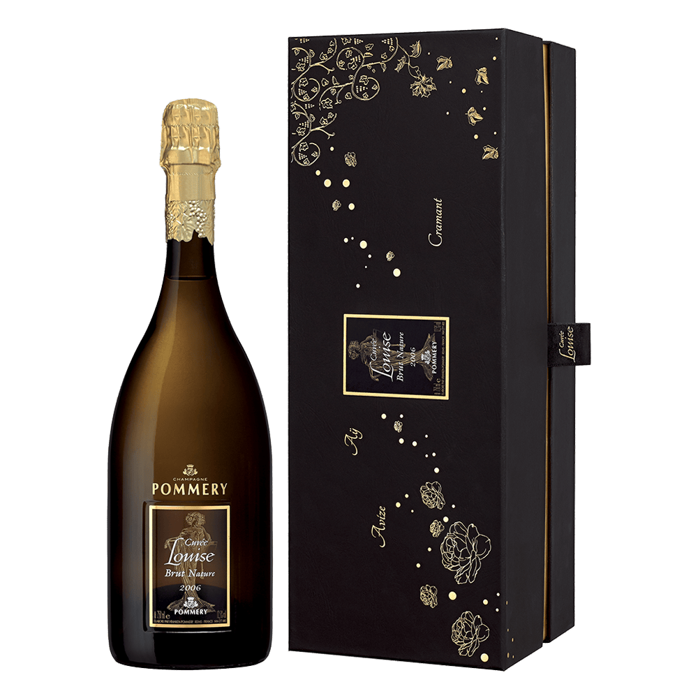 Bouteille de Pommery Louise nature 2006 75cl avec son coffret