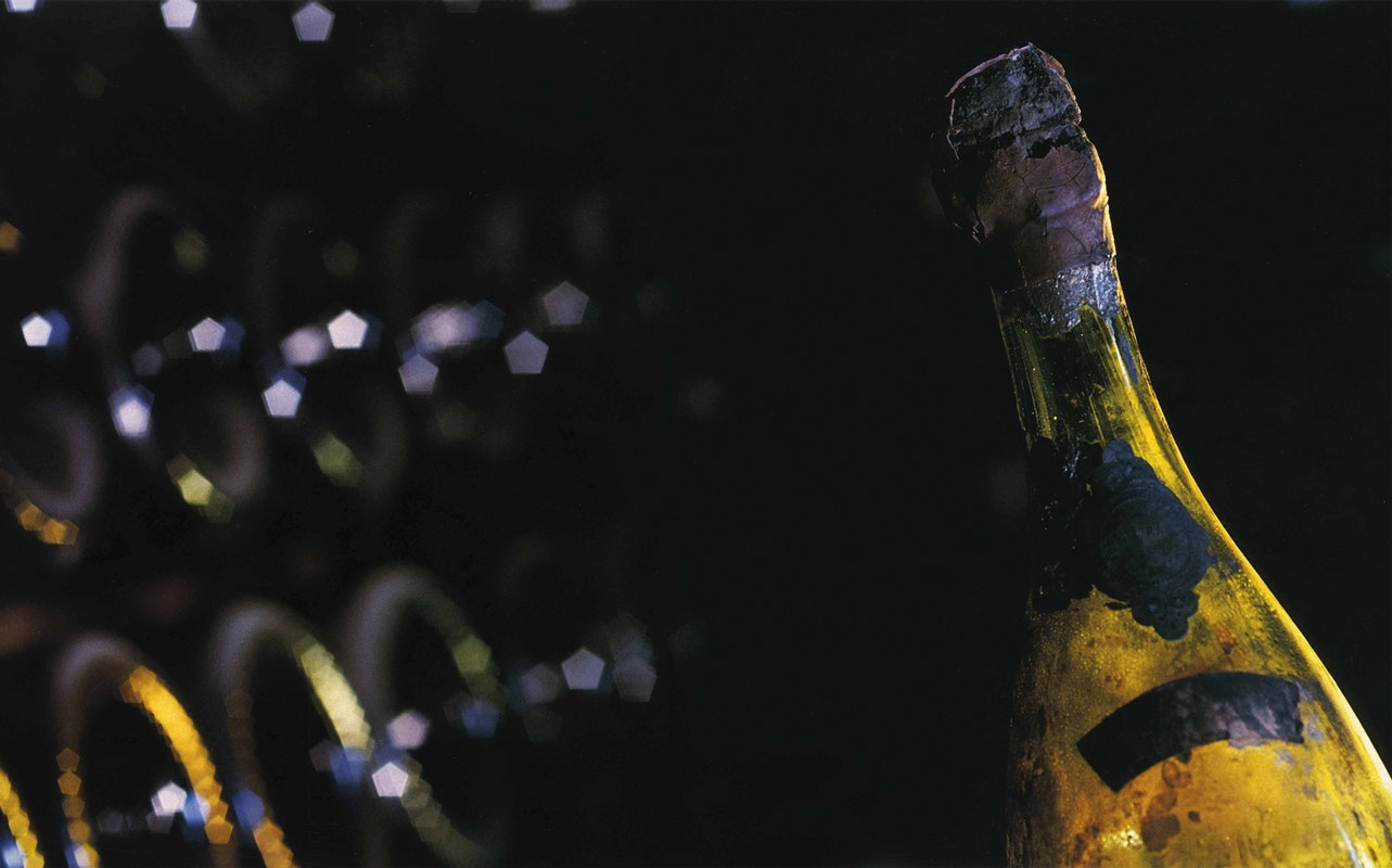 Exceptionnal bottle in the Pommery Cellar