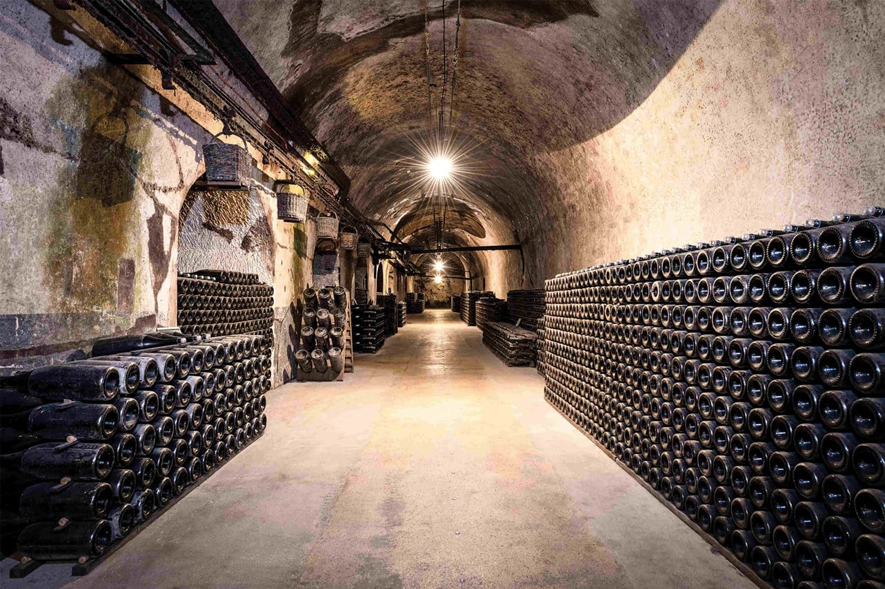 Cellars of the Vranken-Pommery estate