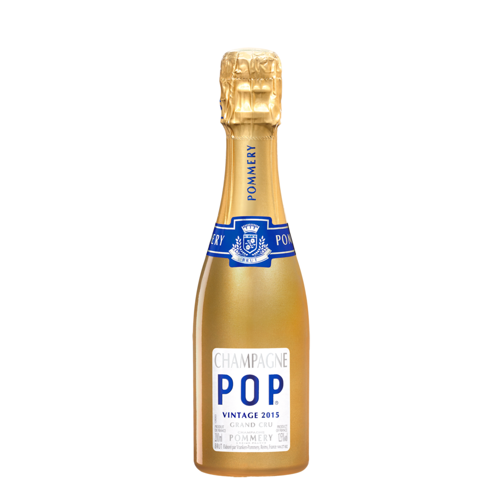 Quarter bottle of Pommery Gold Pop 2015