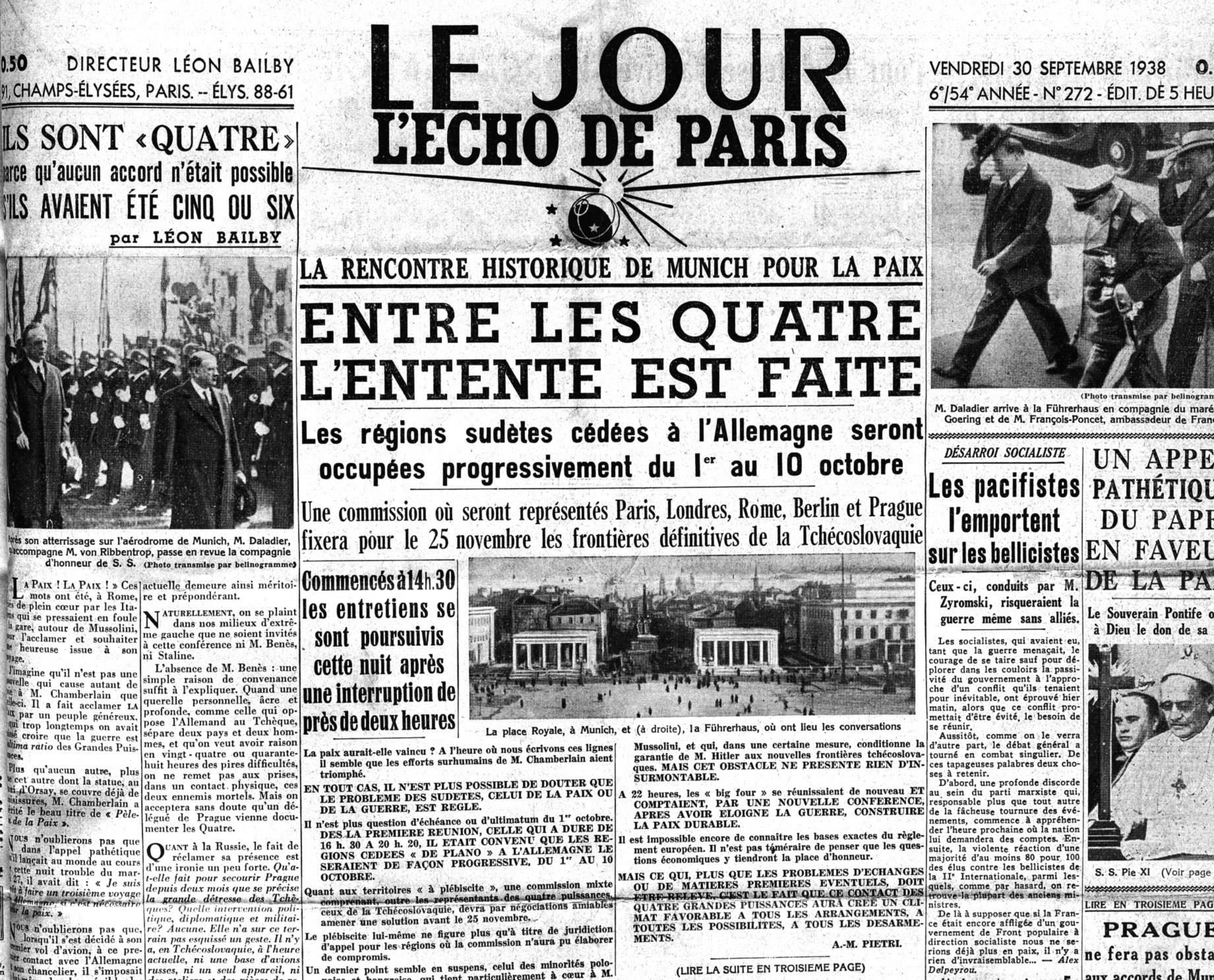 Accords conclus à Munich