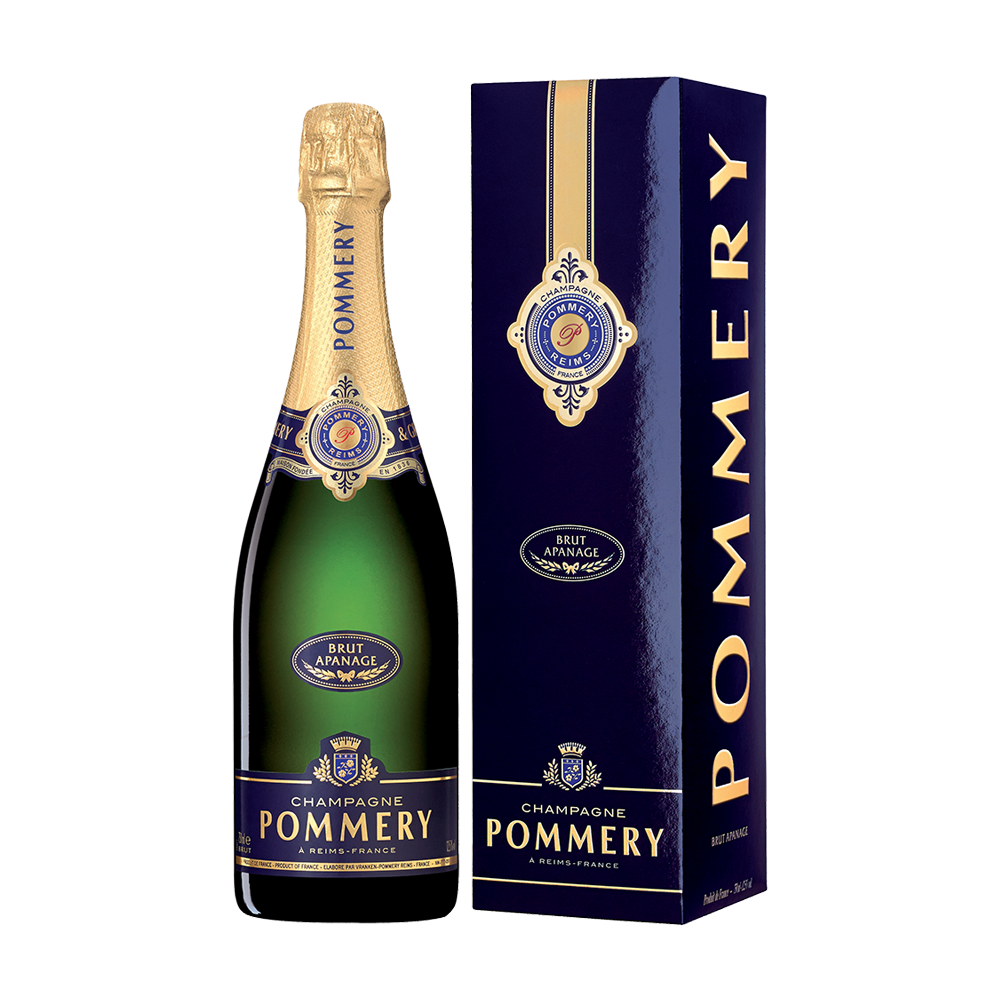 Bottle of Pommery Brut apanage 75cl with case