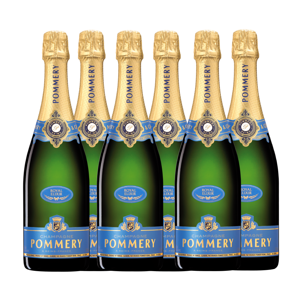Une caisse de 6 de Pommery Royal Elixir Demi Sec