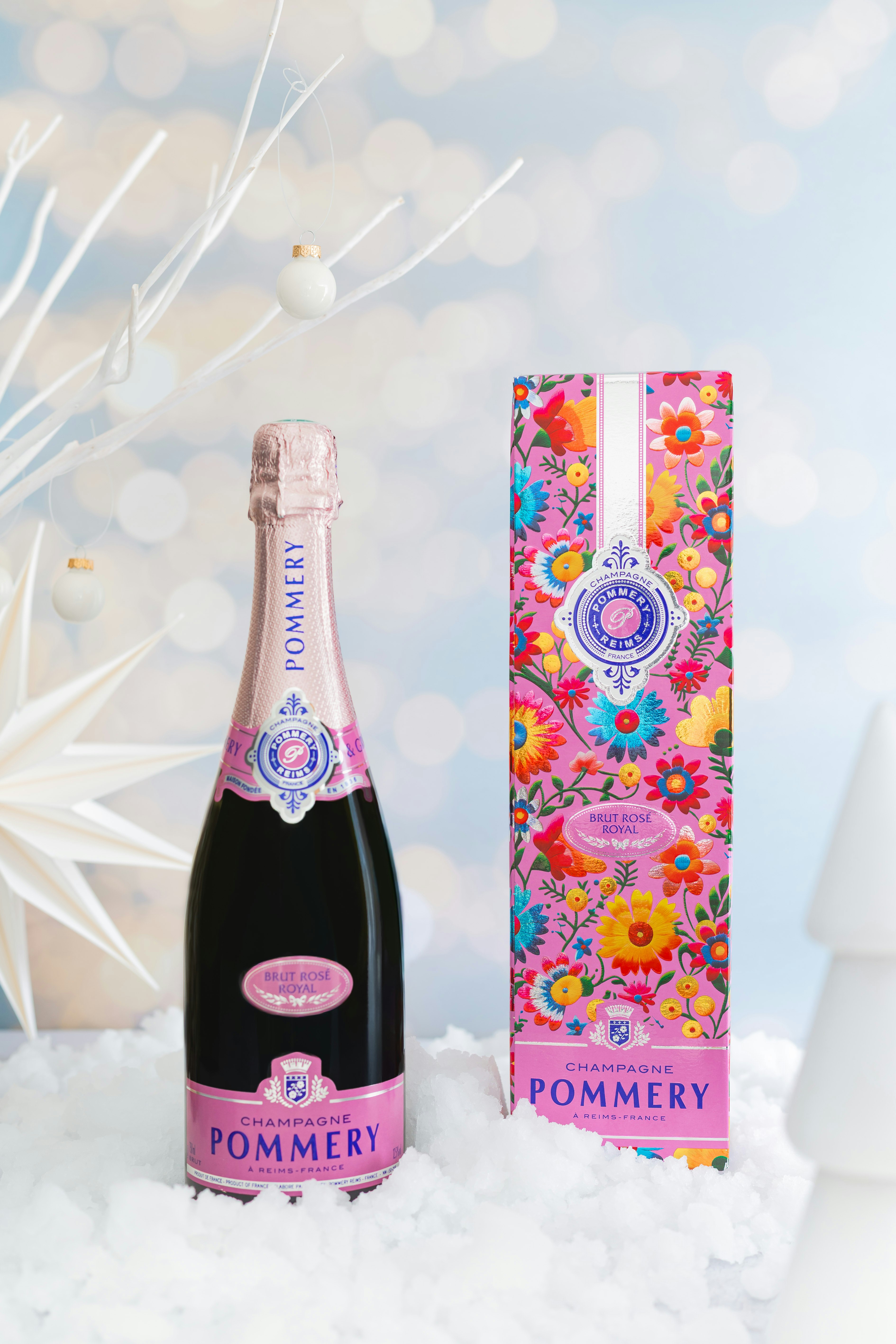 A Bottle of Pommery Rosé 75cl with case Mexico 2025