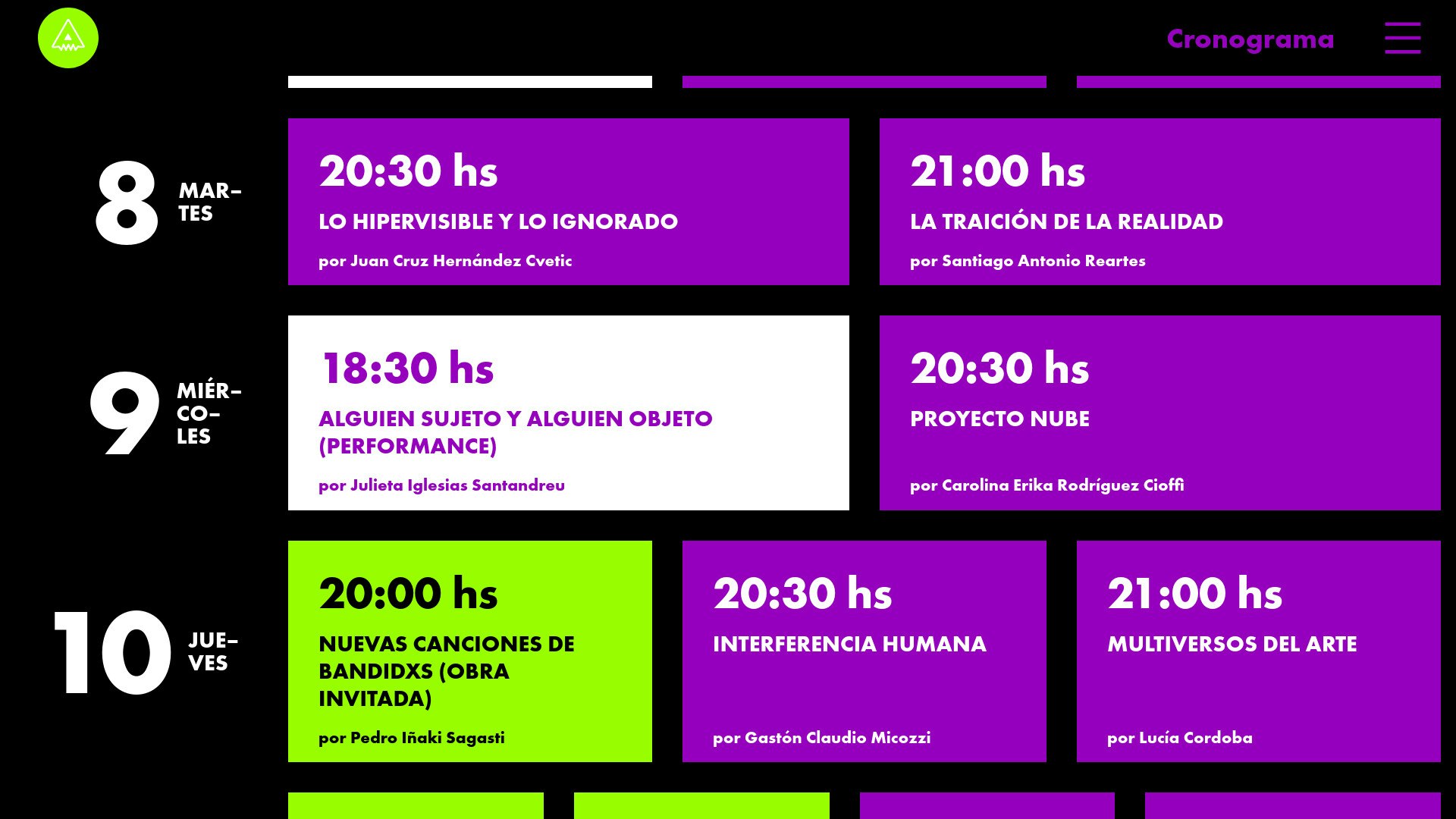 Thumbnail for screenshot of Artimañas 2020