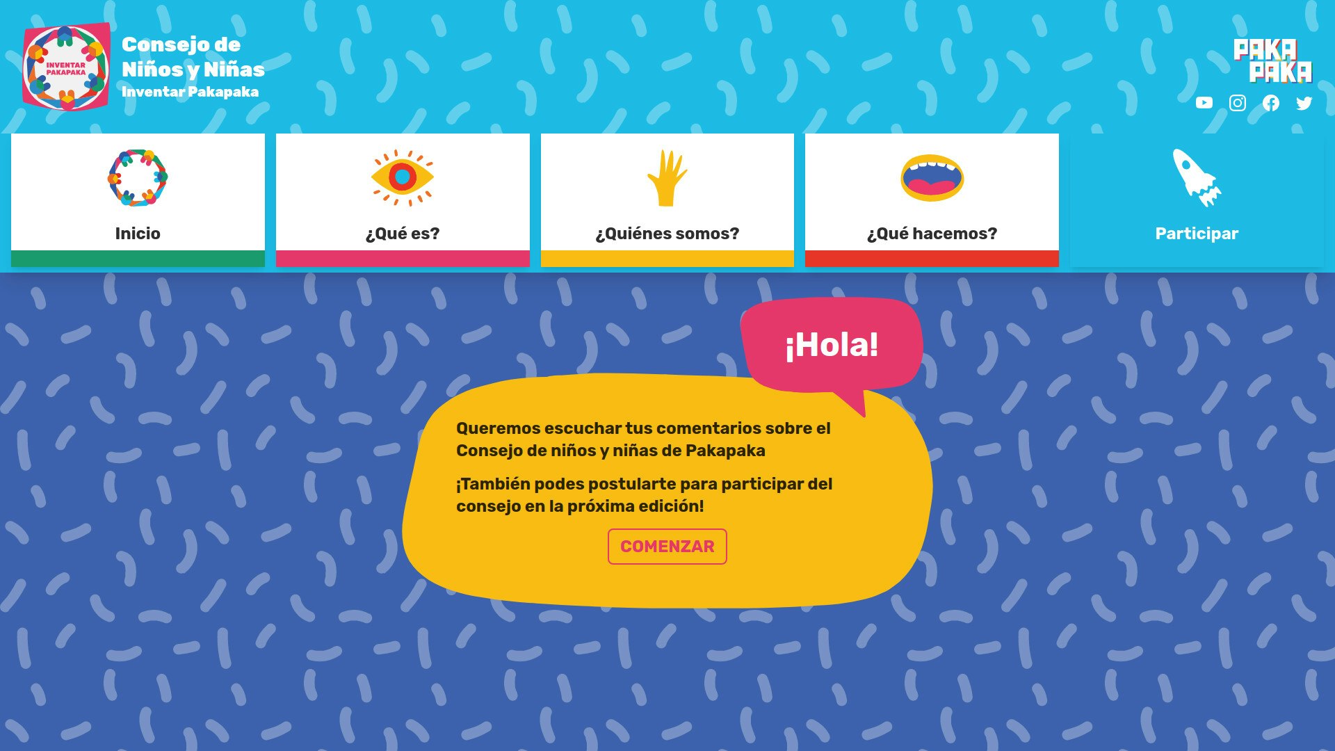 Thumbnail for screenshot of Consejo de Niñxs Pakapaka