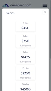 Miniatura de captura de pantalla de Guardalo.com