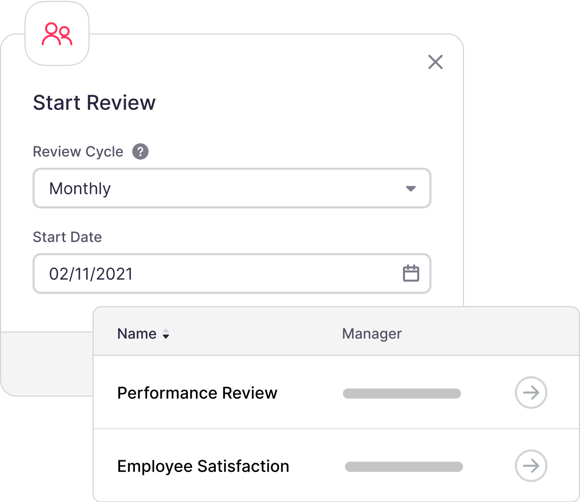 Run your performance reviews automatically