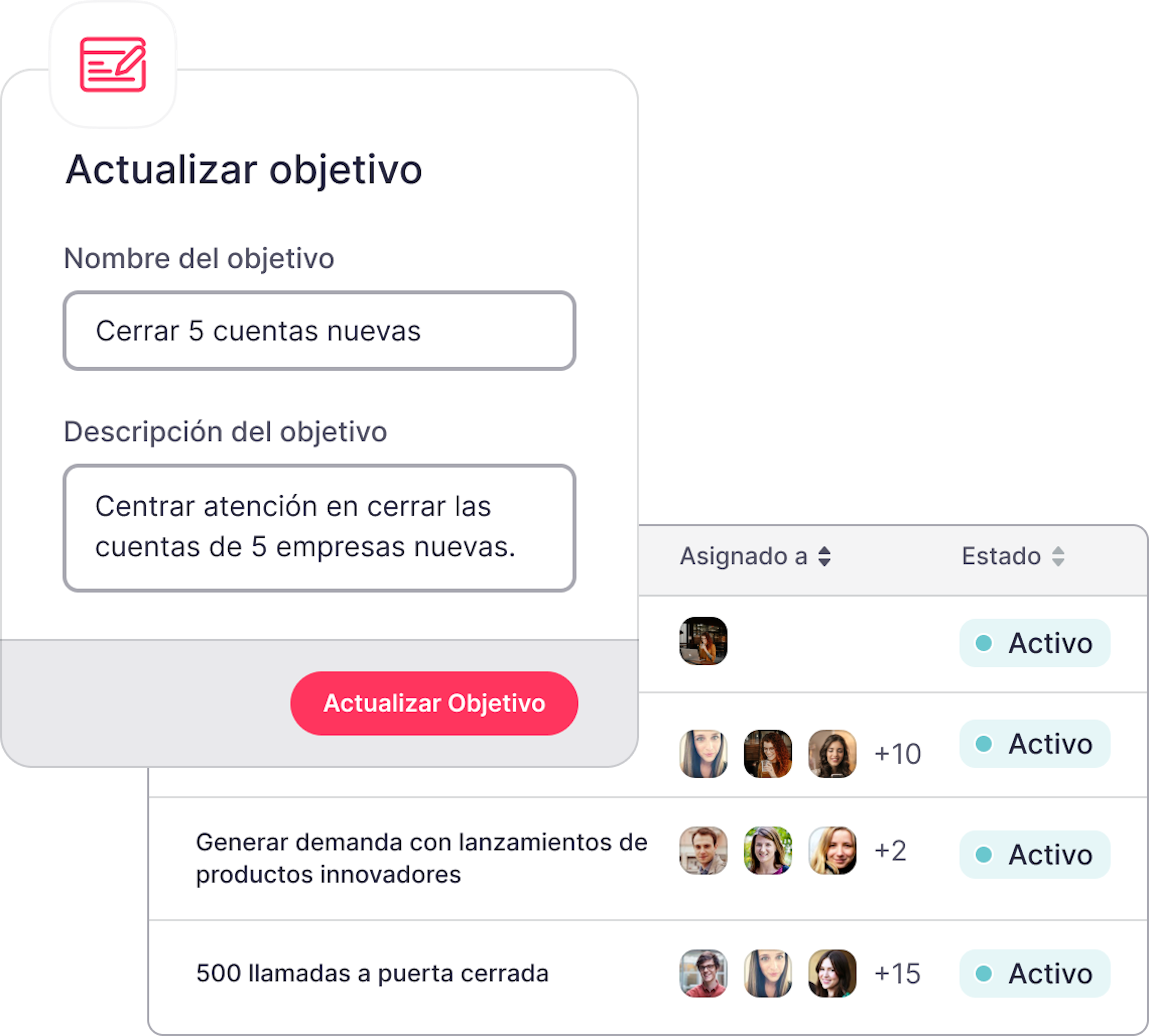Objetivos OKR software