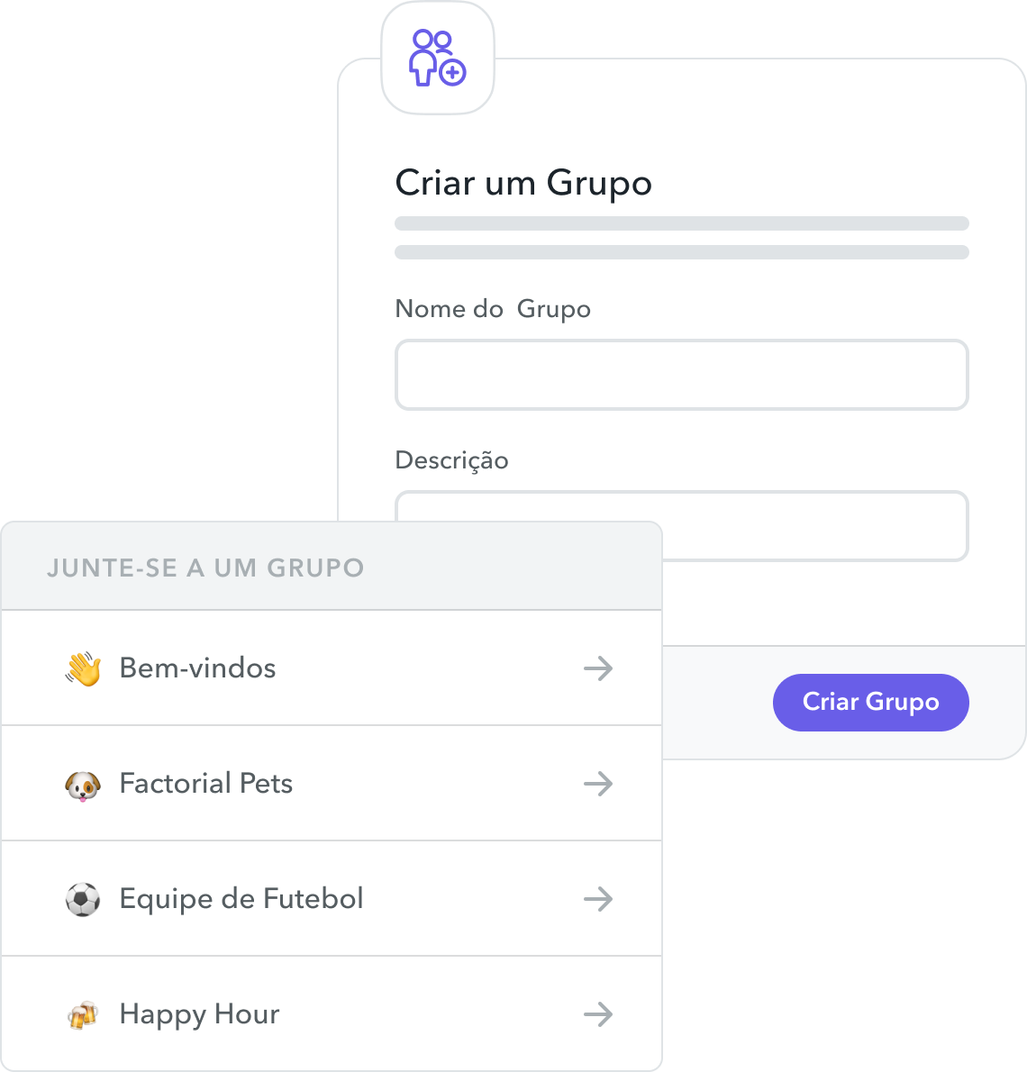 comunicação por grupos