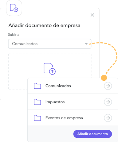 Añadir documento de empresa Añadir documento de empresa