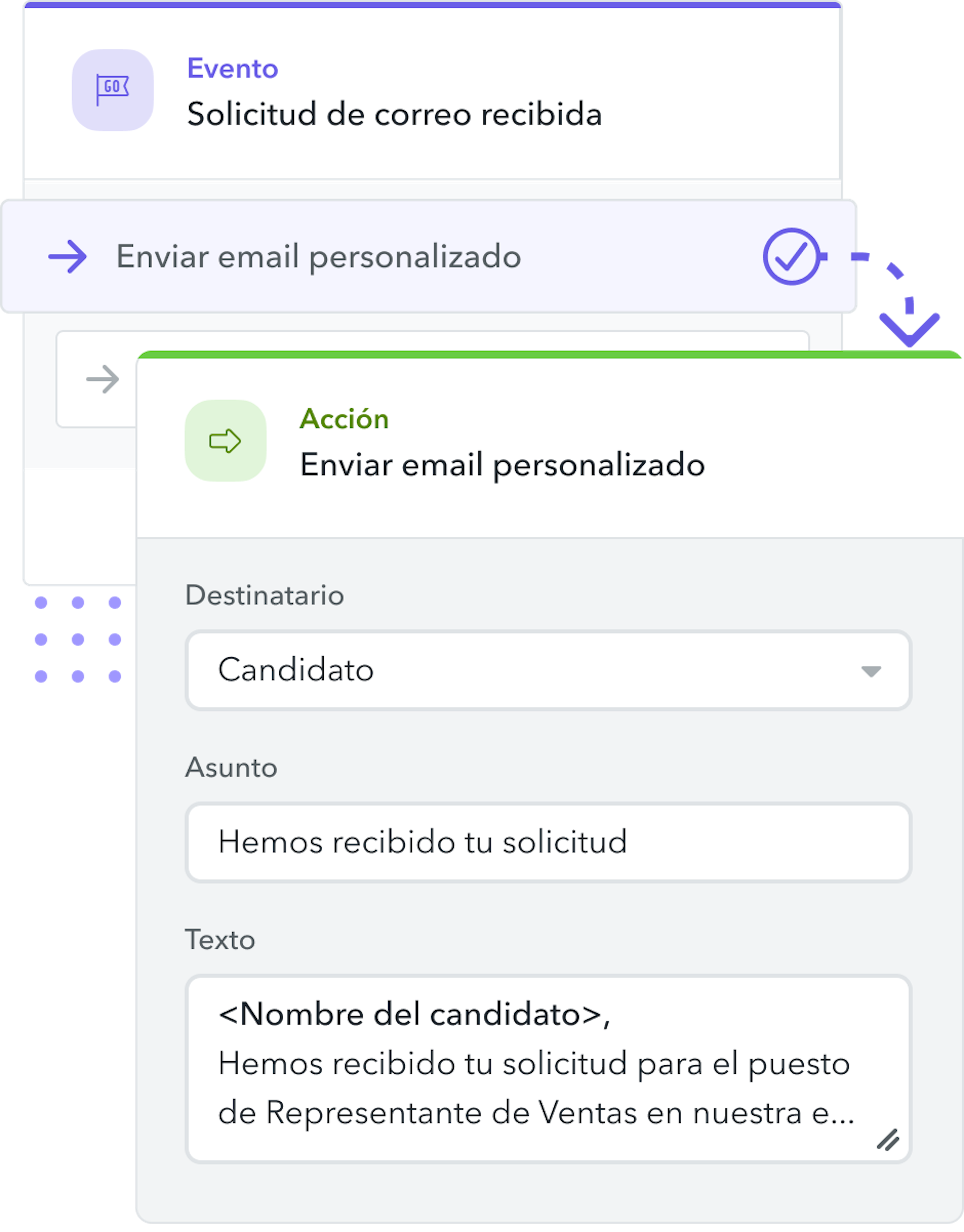 Mejor experiencia para candidatos con emails automatizados