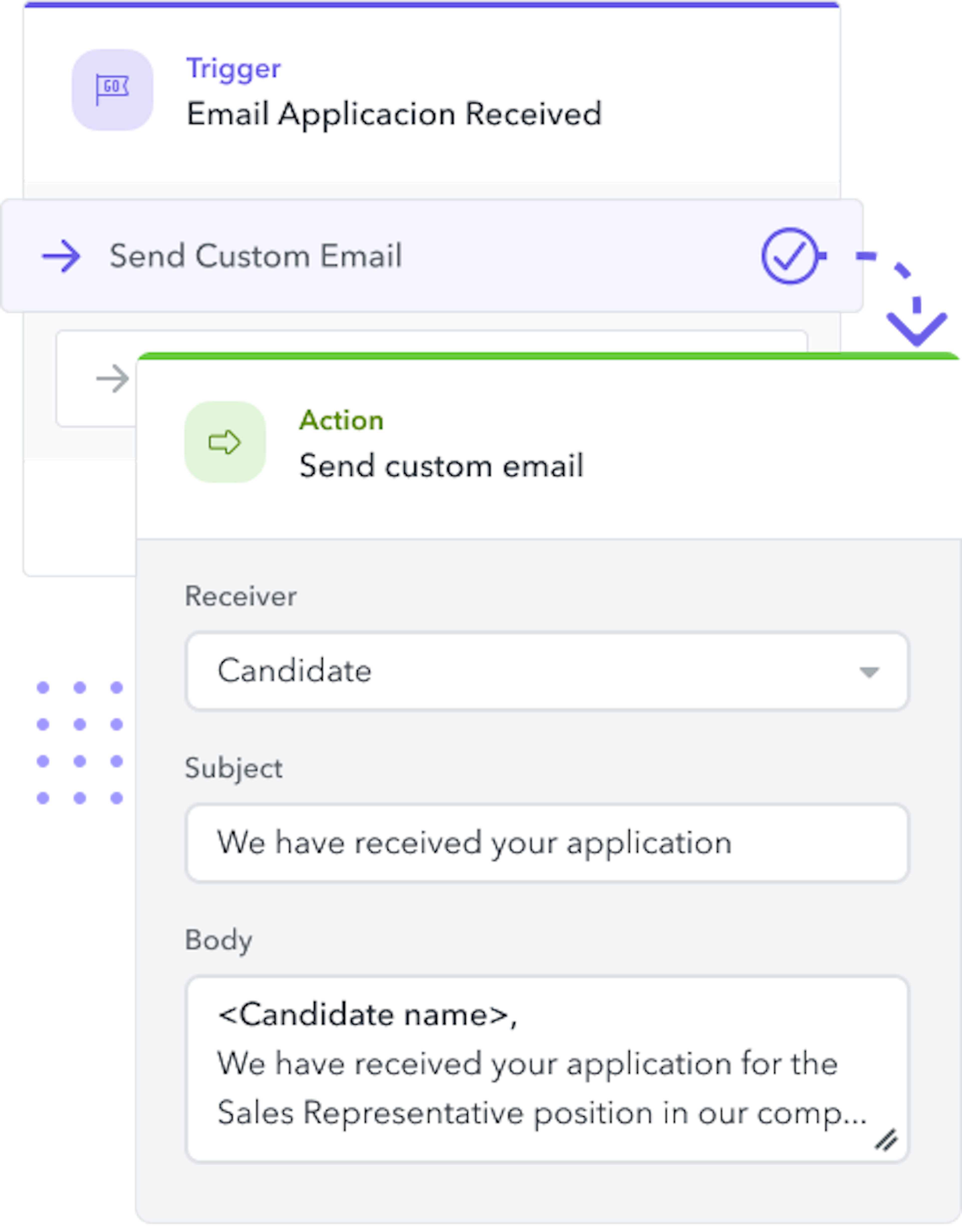 Improve the candidate experience with automated emails