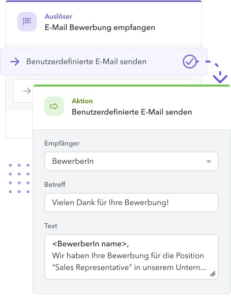 Verbesserte Kandidatenerfahrung mit automatisierten E-Mails Verbesserte Kandidatenerfahrung mit automatisierten E-Mails