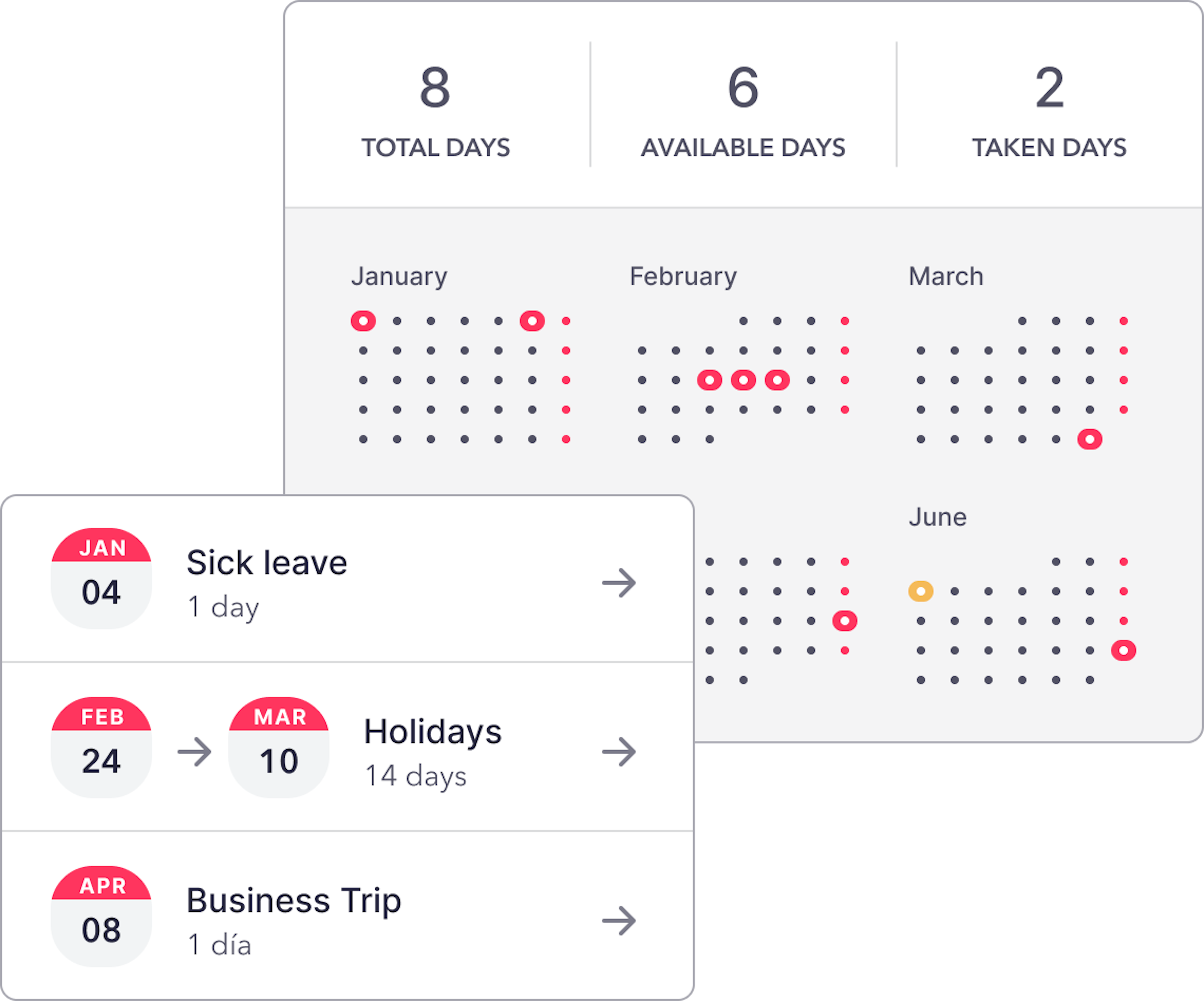 Holidays and Absences Software