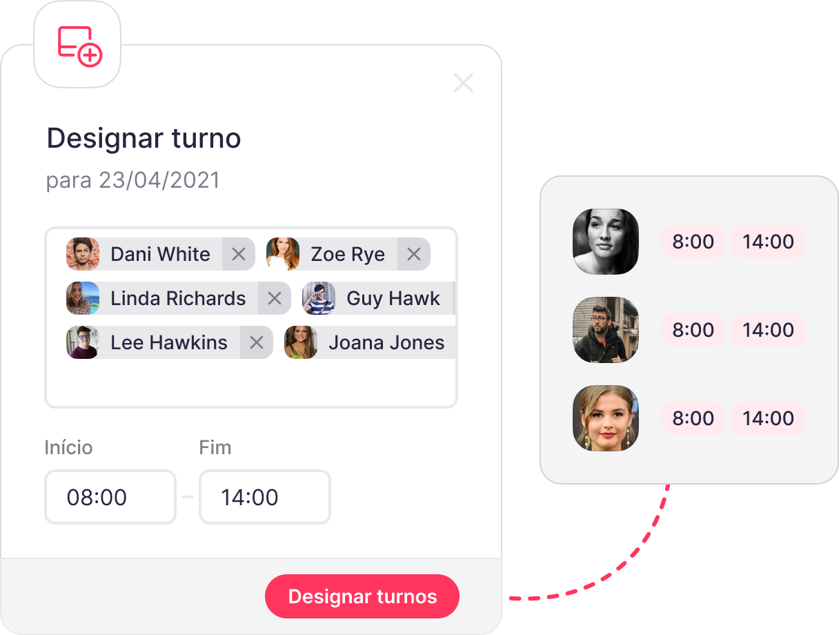 Designar turno Designar turno