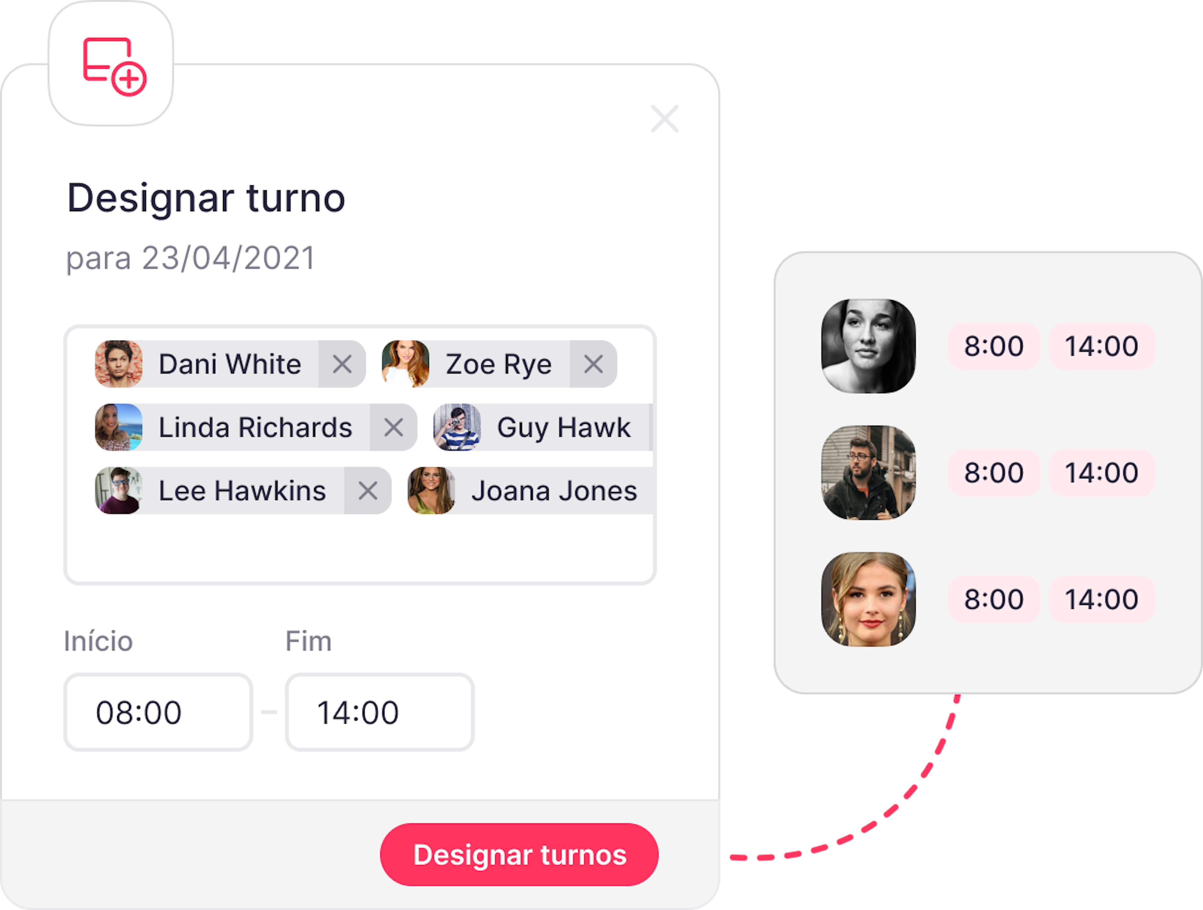 Designar turno