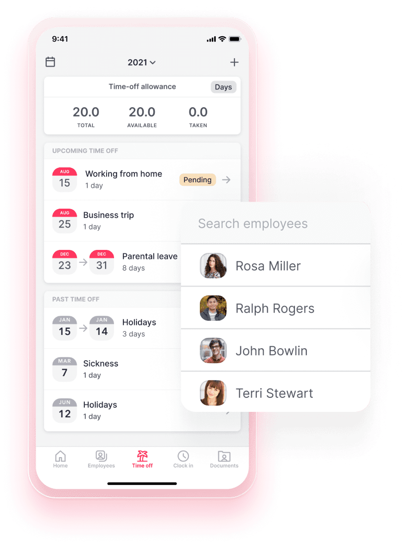 manage employees through an app manage employees through an app