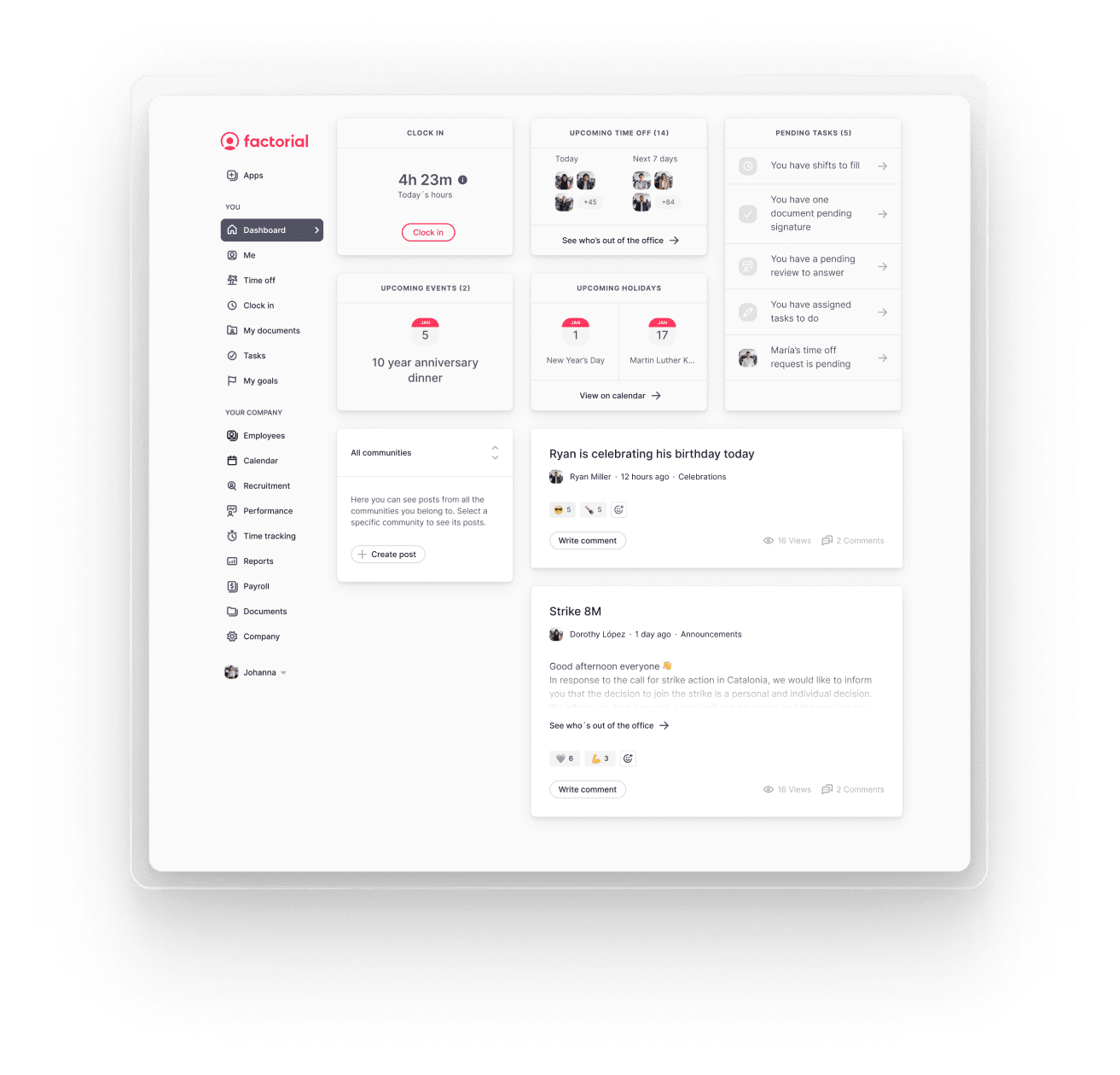 employee portal by factorial hr