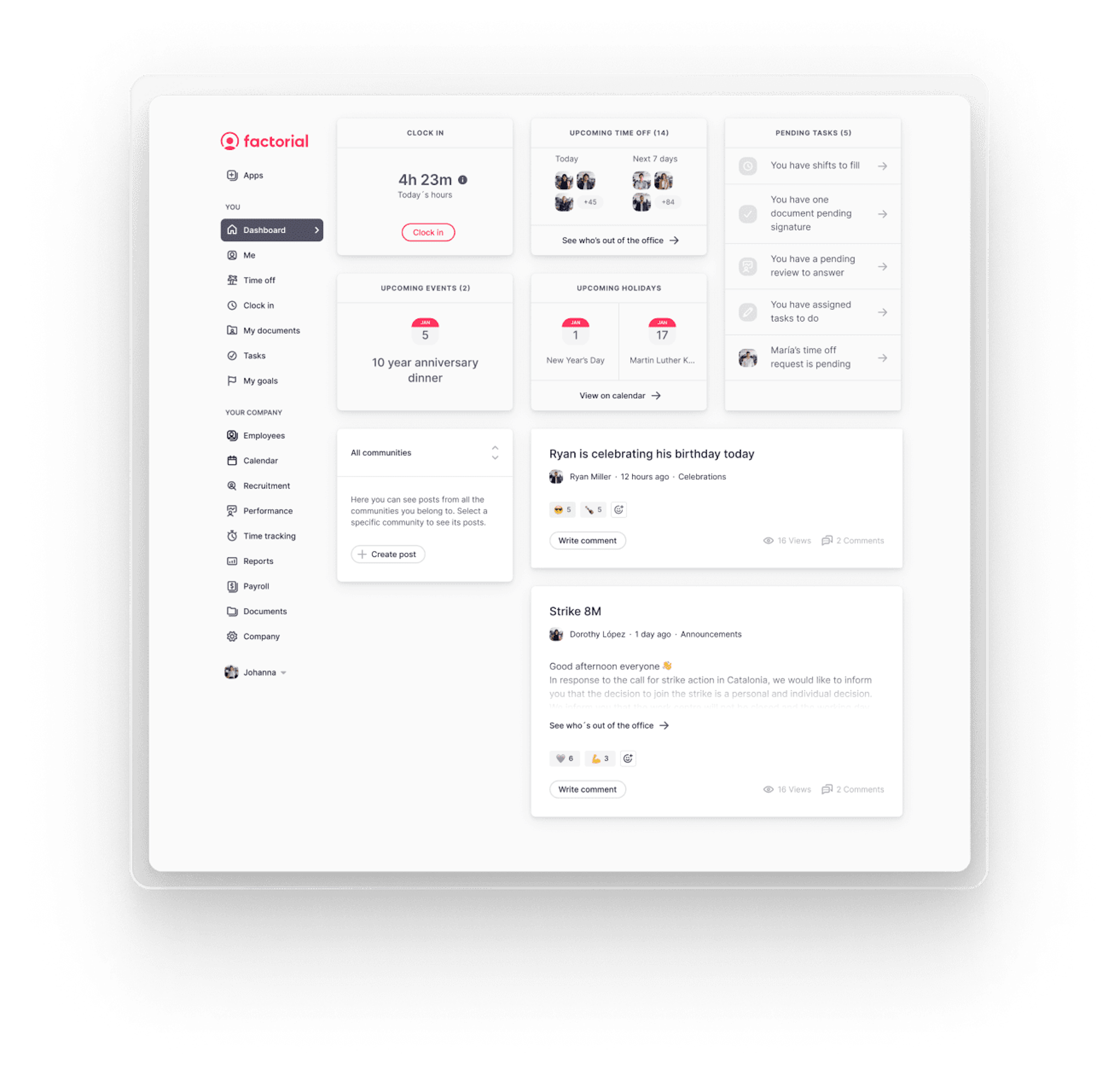 employee portal by factorial hr