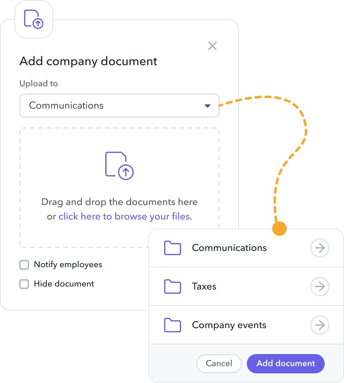 manage documents and payslips