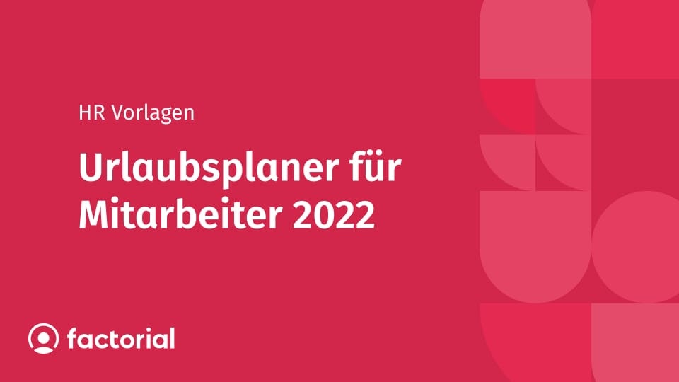 Urlaubsplaner für Mitarbeiter 2022