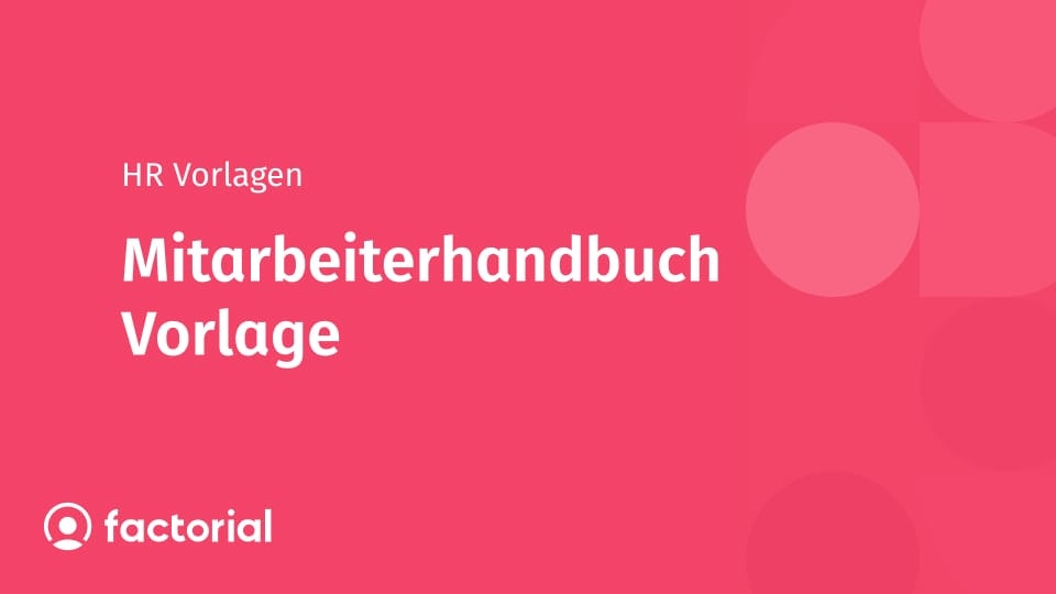 Mitarbeiterhandbuch Vorlage