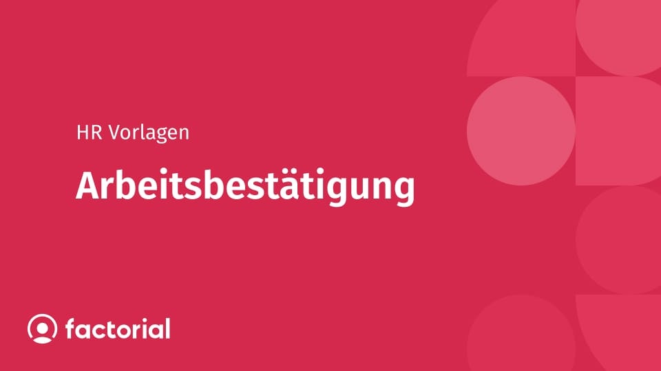 Arbeitsbestätigung Arbeitsbestätigung