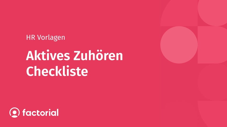 Aktives Zuhören Checkliste Aktives Zuhören Checkliste